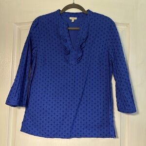 Talbots Small Swiss Dot Top